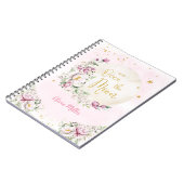 Carnet Lune Florale Rose (Côté gauche)