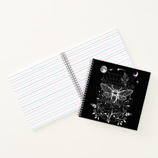 Carnet Lune magique et papillon