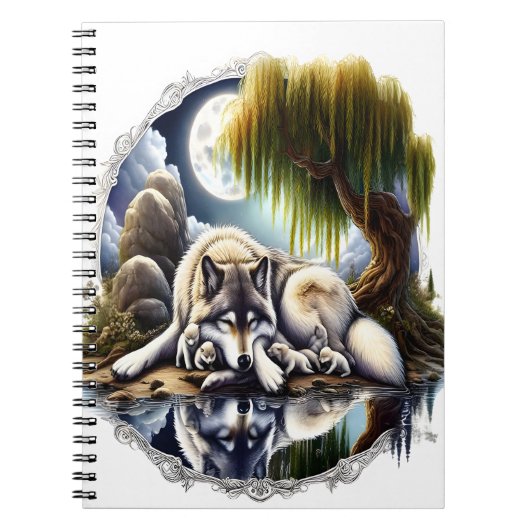 Carnet Lune Sérénité Un Loup Slumpteur (Devant)