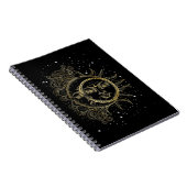 Carnet Lune Spirituelle Soleil Luna Étoiles Esthétiques (Côté Droit)