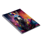Carnet Lunettes bleues Funky Donkey (Côté Droit)