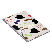 Carnet Lunettes, Casquettes et moustache (Côté Droit)