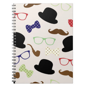 Carnet Lunettes, Casquettes et moustache