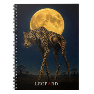 Carnet Lunettes de léopard gothique Surréaliste