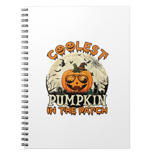 Carnet Lunettes de soleil Coolest Pumpkin Patch Chapeau d (Devant)