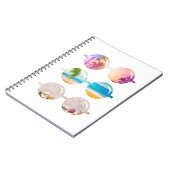 Carnet Lunettes de soleil couché de soleil palmiers voyag (Côté gauche)