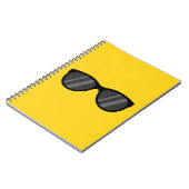 Carnet Lunettes de soleil de dessin cool (Côté gauche)