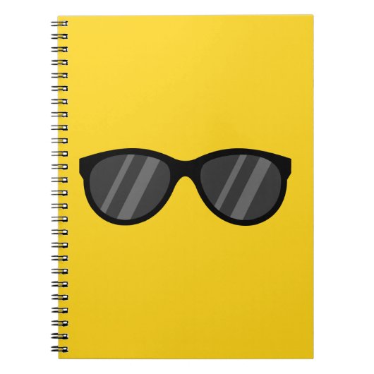 Carnet Lunettes de soleil de dessin cool (Devant)