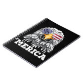Carnet Lunettes de soleil Eagle USA 4 juillet Drapeau amé (Côté gauche)