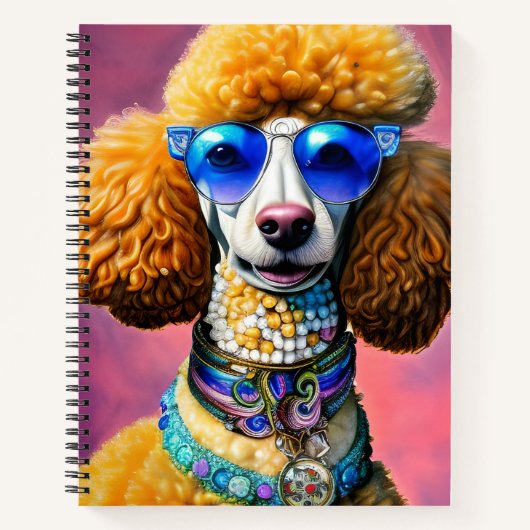Carnet Lunettes de soleil surdimensionnées Chien de canic (Devant)