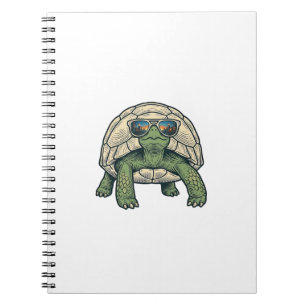 Carnet Lunettes de soleil tortue Vintage Vector Design_1