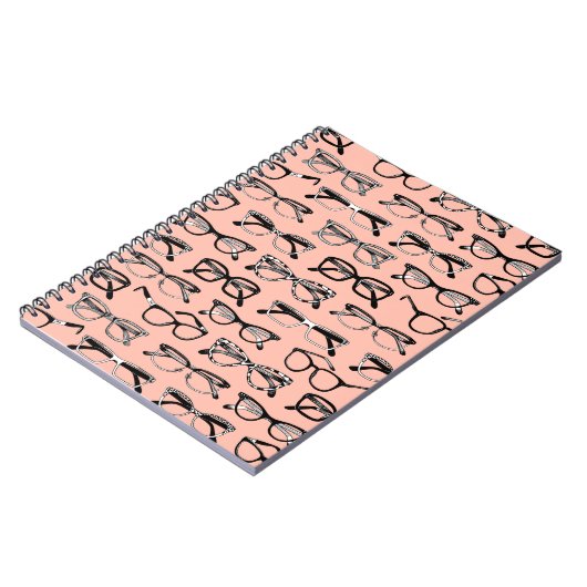 Carnet Lunettes de vue rose pâle, Lunettes de vue, Vêteme (Côté gauche)