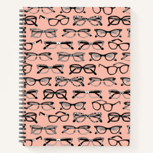 Carnet Lunettes de vue rose pâle, Lunettes de vue, Vêteme
