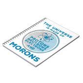 Carnet L'Univers est fait de crétins (Côté gauche)