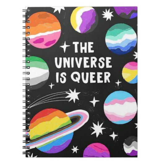 Carnet "L'UNIVERS EST QUEER" (Devant)