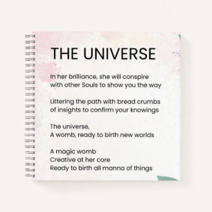 Carnet L'Univers - Mettre en oeuvre le poème de l'autonom