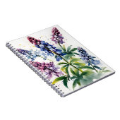 Carnet Lupin - Fleurs aquarelle (Côté Droit)