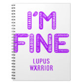 Carnet Lupus Warrior - JE SUIS FINE (Devant)