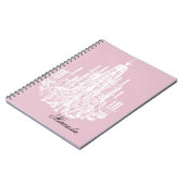 Carnet Lustre rose Chic (Côté gauche)