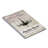 Carnet Lustre victorien Shabby Chic Vintage Damask (Côté Droit)