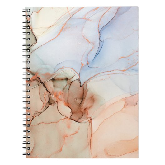 Carnet Luxe Abstrait : Art de l'encre d'alcool (Devant)