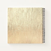Carnet Luxe Champagne Gold Signature Nom (Dos)