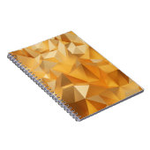 Carnet Luxe design moderne or polygone arrière - plan 3d (Côté Droit)