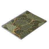 Carnet Luxe Ginkgo Gold Line Art (Côté gauche)