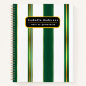 Carnet Luxe Linge tendance Green Texture Collection (Devant)