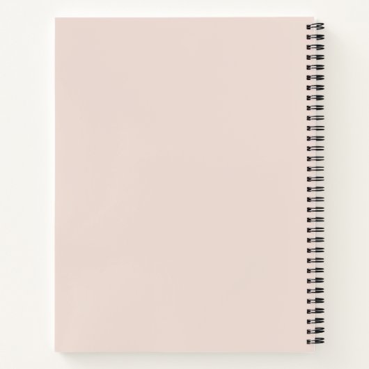 Carnet Luxe Mini Monogramme Rose Clair Chic (Dos)