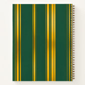 Carnet Luxe Moderne Green Gold Linen Texture Collection (Dos)