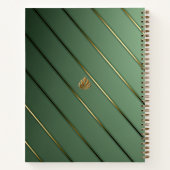 Carnet Luxueux Sage Green & Gold (Dos)