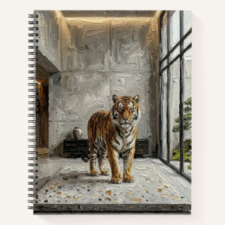 Carnet Luxury Architectural Tiger – Minimalist Fine Art N