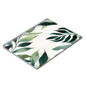 Carnet Luxury Emerald Green & Gold Botanical Notebook (Côté gauche)