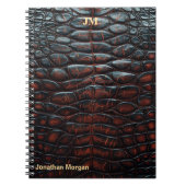 Carnet Luxury Executive Monogram Premium Leather (Devant)