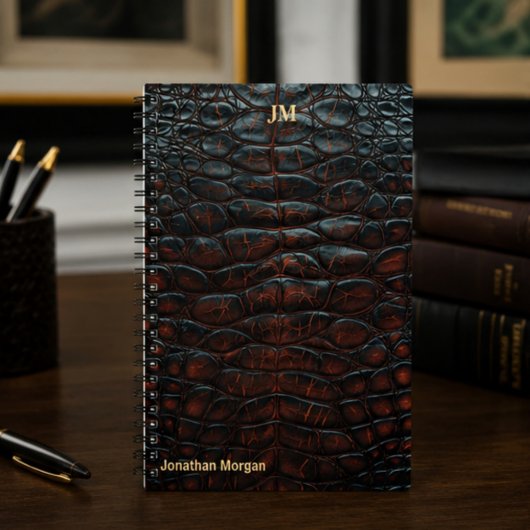Carnet Luxury Executive Monogram Premium Leather