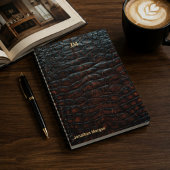Carnet Luxury Executive Monogram Premium Leather
