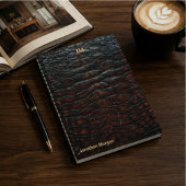 Carnet Luxury Executive Monogram Premium Leather