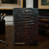 Carnet Luxury Executive Monogram Premium Leather