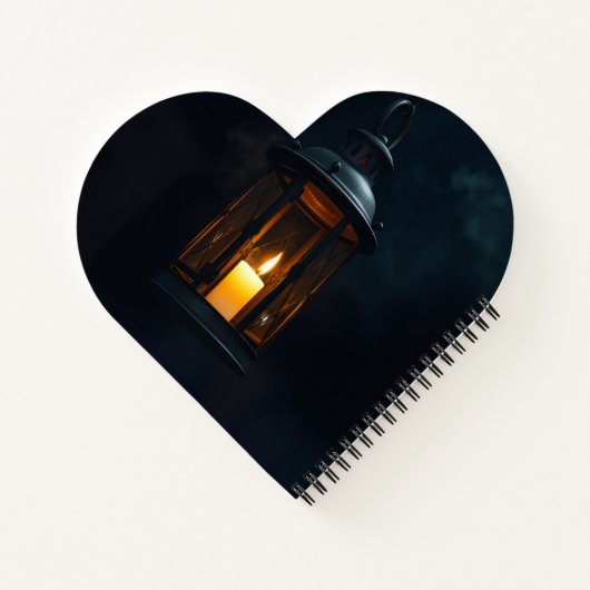 Carnet Luxury Gothic Lantern Halloween Spiral Notebook (Dos)