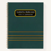 Carnet Luxury Linen Popular Green Gold Texture Collection (Devant)