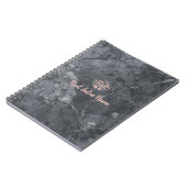 Carnet Luxury Marble Custom Nail Salon with Logo (Côté gauche)