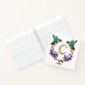 Carnet Luxury Monogram C Hummingbird Jeweled Wedding (Intérieur)