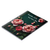 Carnet Luxury Peony Arabesque (Côté gauche)