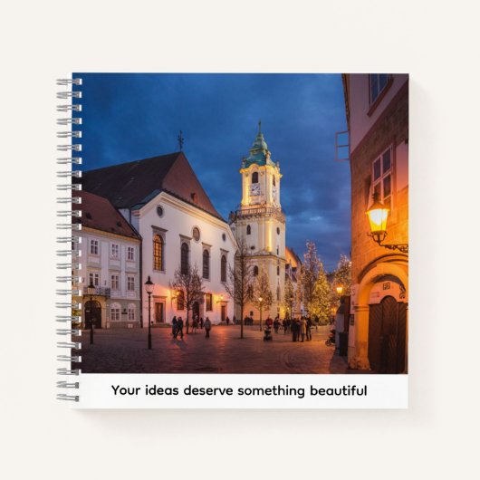 Carnet Luxury Spiral Notebook – Elegant & Personalized De (Devant)