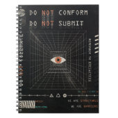 Carnet L'Watcher - Techno-Brutalist Streetwear Design (Devant)