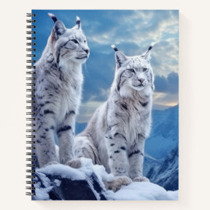 Carnet Lynx Animal Wilderness Mur Art coloré
