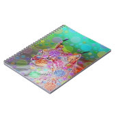 Carnet Lynx souriant et coloré - abstrait (Côté gauche)