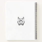 Carnet Lynx tribale noire et blanche (Dos)