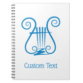 Carnet Lyre Bleue (Devant)